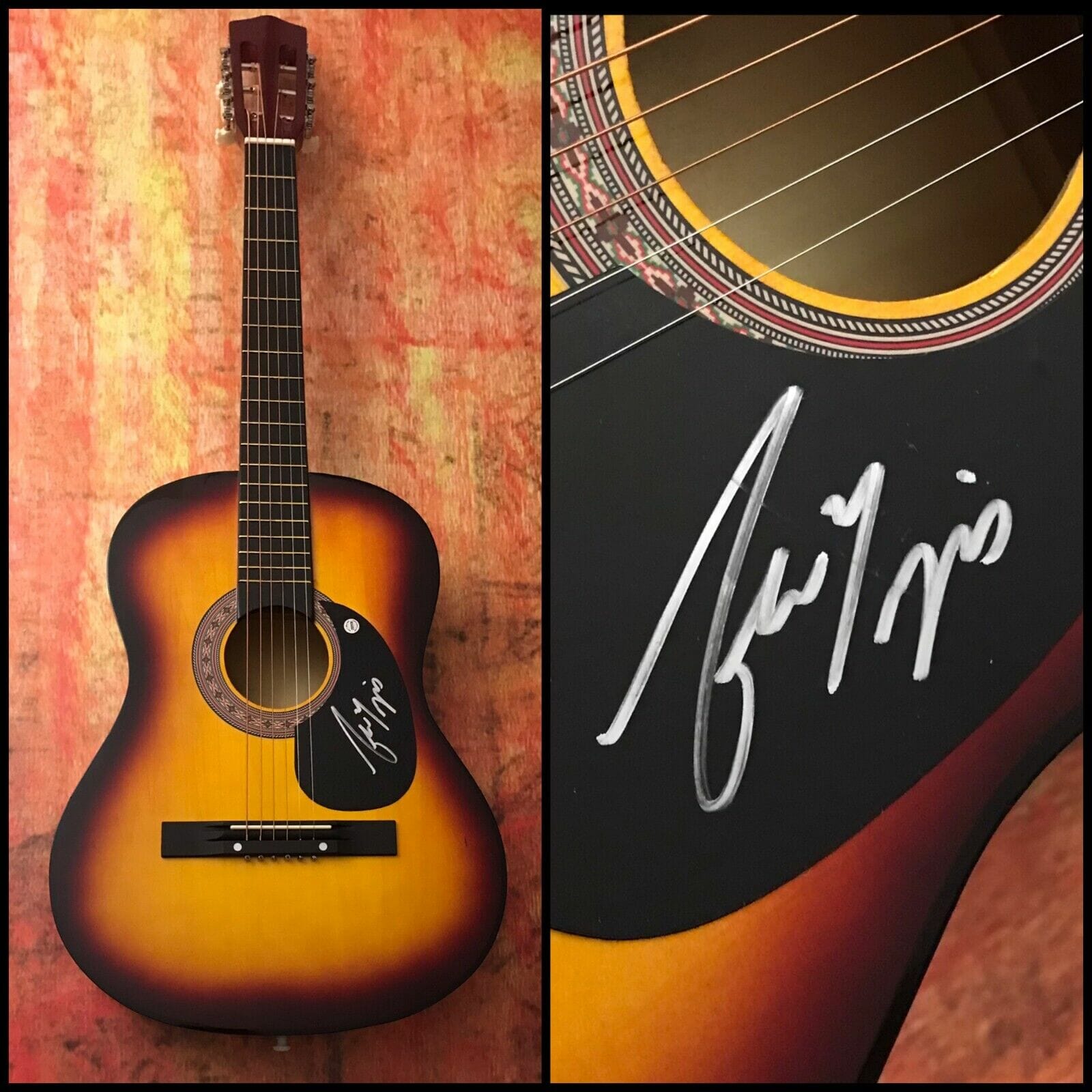 GFA Evergreen Jericho * ANDREW RIPP * Signed Acoustic Guitar PROOF A5 COA