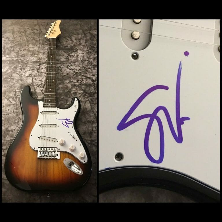 GFA G3 & DAVID LEE ROTH GUITARIST * STEVE VAI * SIGNED ELECTRIC GUITAR SV6 COA COLLECTIBLE MEMORABILIA