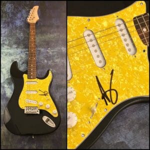GFA HONEY, I’M GOOD * ANDY GRAMMER * SIGNED AUTOGRAPHED ELECTRIC GUITAR COA COLLECTIBLE MEMORABILIA