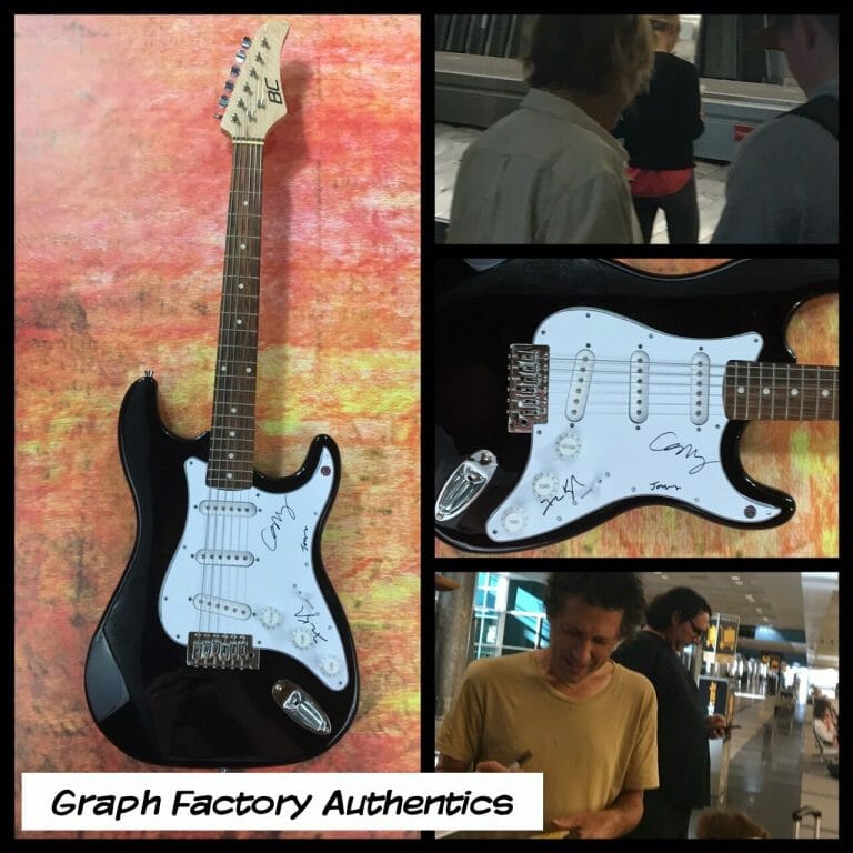 GFA INDIE ROCK BAND * YO LA TENGO * SIGNED ELECTRIC GUITAR PROOF AD1 COA COLLECTIBLE MEMORABILIA