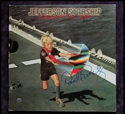 GFA JEFFERSON STARSHIP * DAVID FREIBERG * SIGNED RECORD ALBUM AD5 COA COLLECTIBLE MEMORABILIA