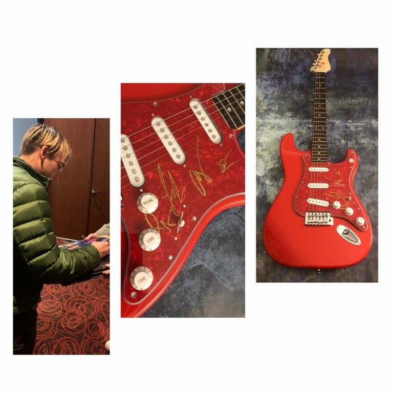 GFA JOSH KATZ X4 BAND * BADFLOWER * SIGNED ELECTRIC GUITAR PROOF B3 COA COLLECTIBLE MEMORABILIA