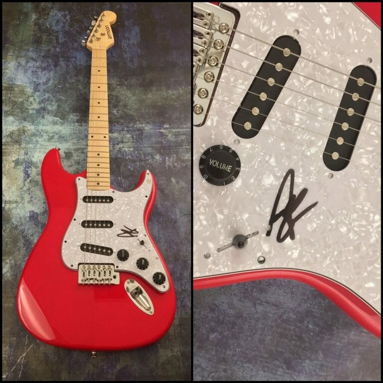 GFA KEEP YOUR HEAD UP * ANDY GRAMMER * SIGNED AUTOGRAPHED ELECTRIC GUITAR A2 COA COLLECTIBLE MEMORABILIA