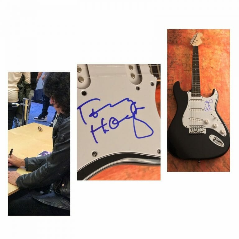 GFA KISS BAND GUITARIST * TOMMY THAYER * SIGNED ELECTRIC GUITAR PROOF COA COLLECTIBLE MEMORABILIA