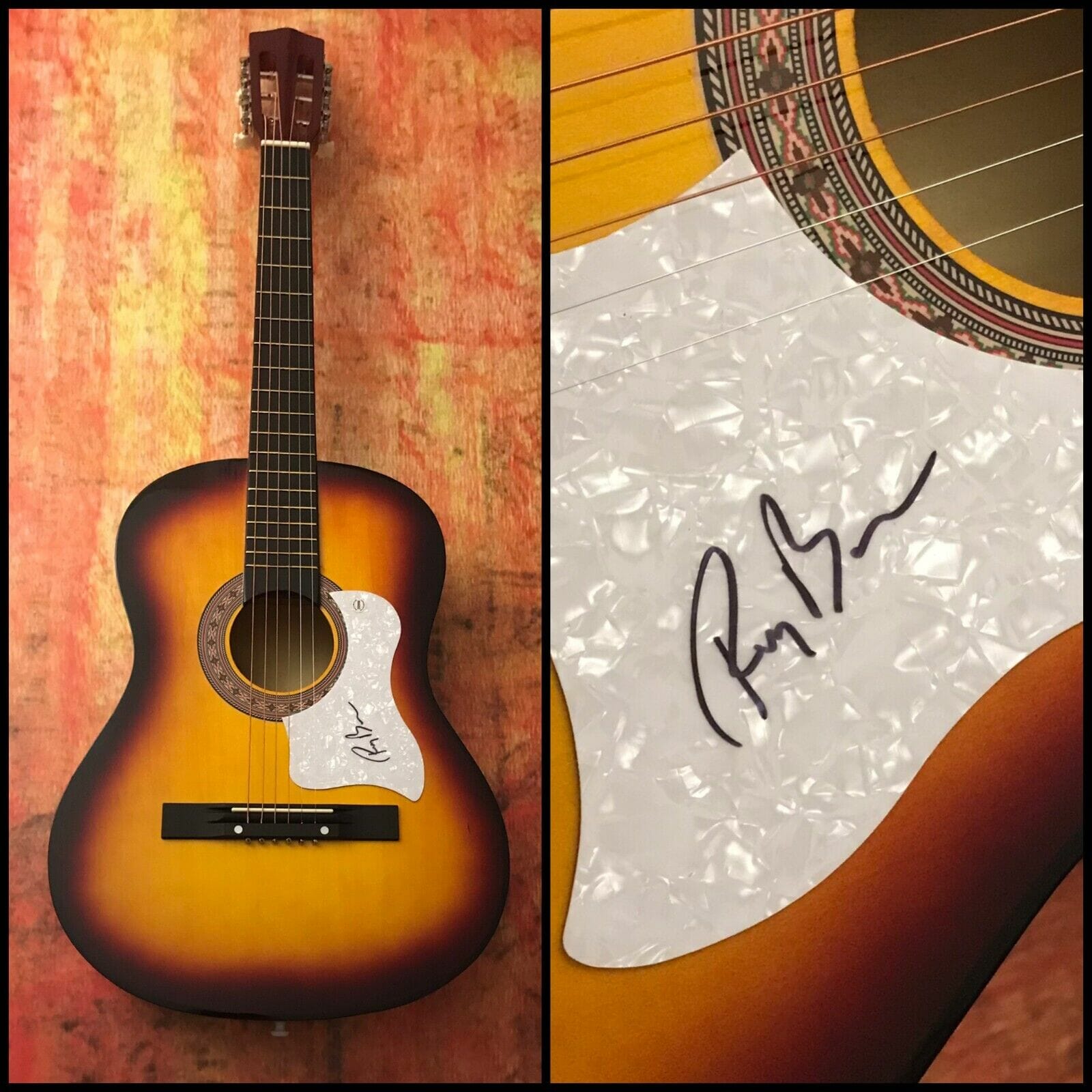GFA Leave that Cowboy Country Star * RAY BENSON * Signed Acoustic Guitar R3 COA
