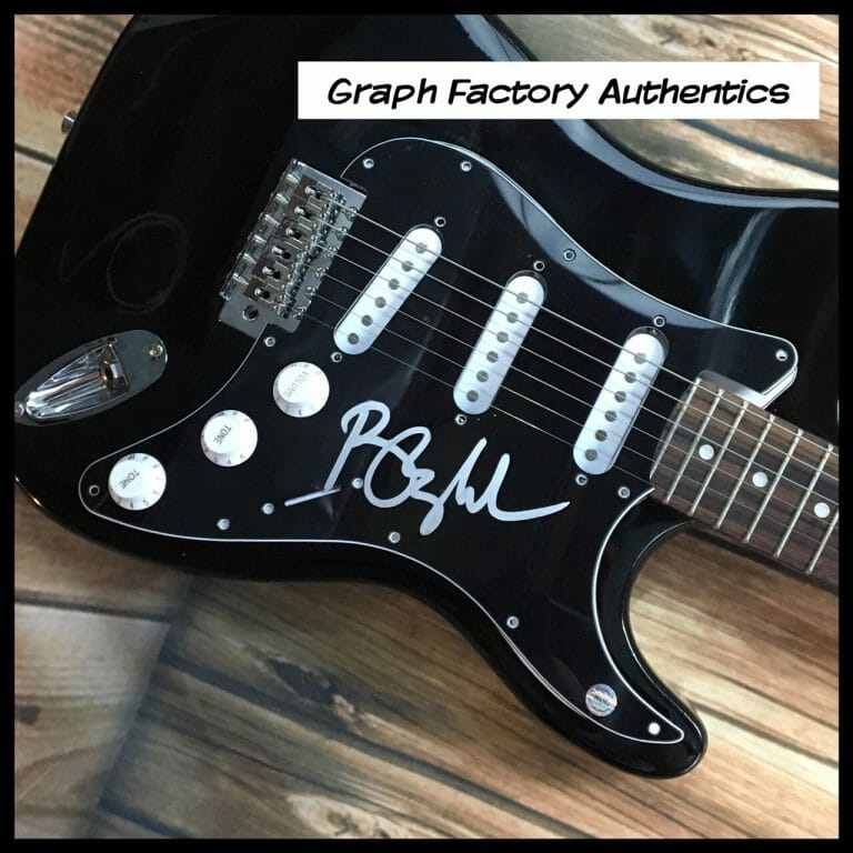 GFA LEGENDARY POP SINGER * BARRY MANILOW * SIGNED ELECTRIC GUITAR PROOF AD1 COA COLLECTIBLE MEMORABILIA