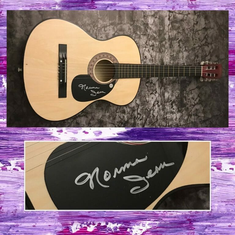 GFA LET’S GO ALL THE WAY STAR * NORMA JEAN * SIGNED ACOUSTIC GUITAR COA COLLECTIBLE MEMORABILIA
