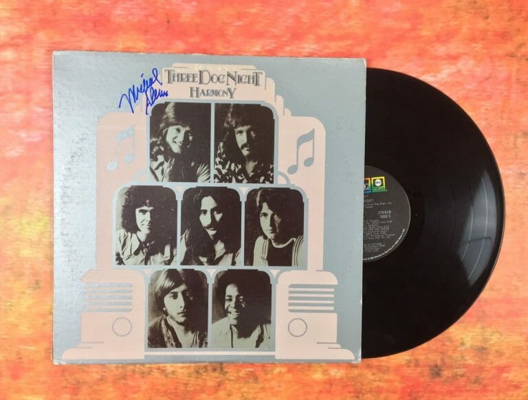 GFA MICHAEL ALLSUP * THREE DOG NIGHT * SIGNED RECORD ALBUM AD2 COA COLLECTIBLE MEMORABILIA