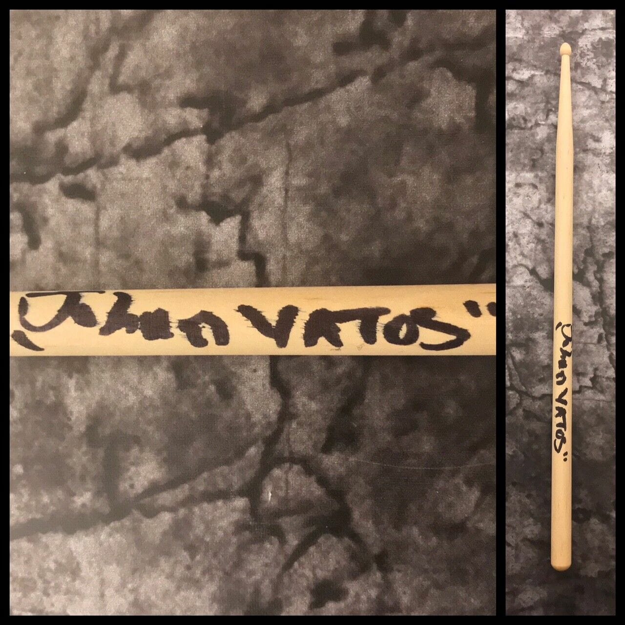 GFA Oingo Boingo Drummer * JOHNNY VATOS HERNANDEZ * Signed Drumstick AD1 COA