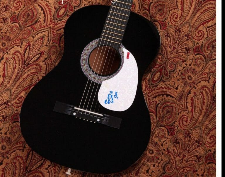 GFA ONE DIRECTION’S GUITARIST * DAN RICHARDS * SIGNED ACOUSTIC GUITAR LA1 COA COLLECTIBLE MEMORABILIA