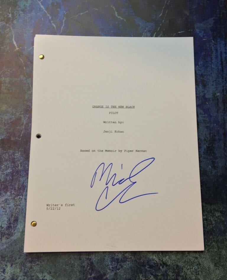 GFA ORANGE IS THE NEW BLACK * MICHAEL CHERNUS * SIGNED TV EPISODE SCRIPT COA COLLECTIBLE MEMORABILIA