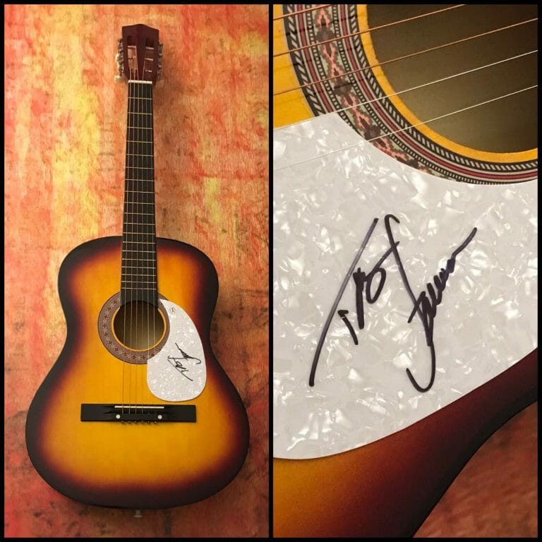 GFA PAINT ME A BIRMINGHAM * TRACY LAWRENCE * SIGNED ACOUSTIC GUITAR PROOF T3 COA COLLECTIBLE MEMORABILIA