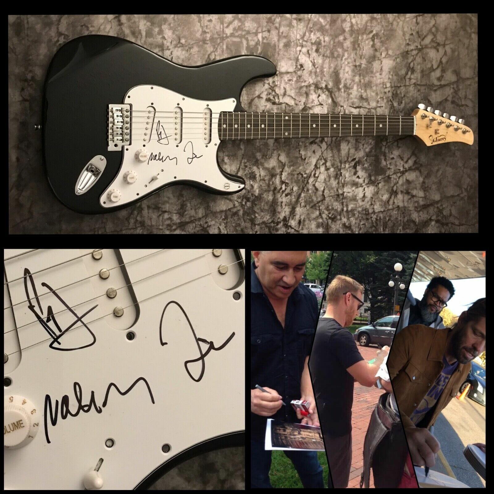 GFA Pat Smear, Taylor Hawkins & Nate * FOO FIGHTERS * Signed Electric Guitar COA