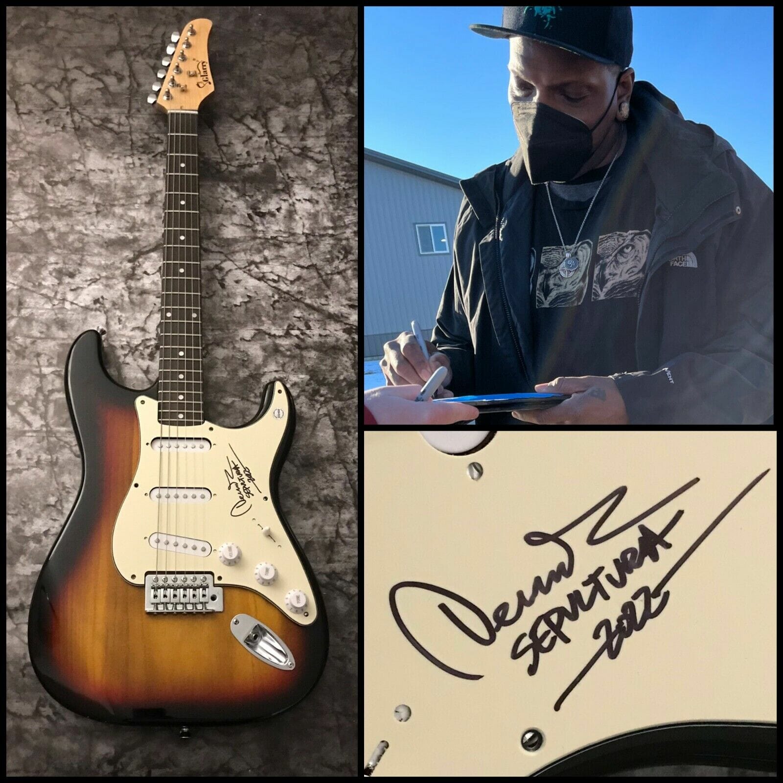 GFA Sepultura Metal Band * DERRICK GREEN * Signed Electric Guitar PROOF D3 COA