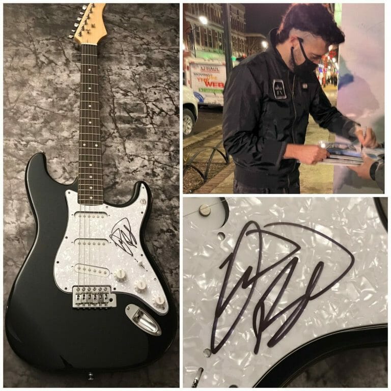 GFA STARSET VESSELS MONSTER * DUSTIN BATES * SIGNED ELECTRIC GUITAR PROOF D1 COA COLLECTIBLE MEMORABILIA