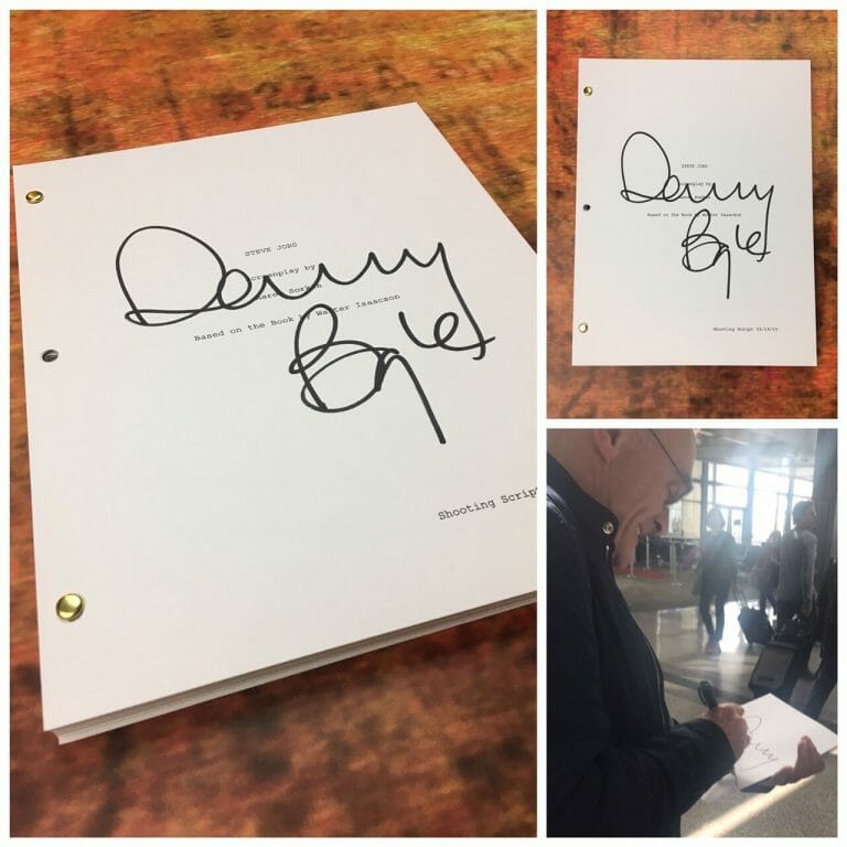GFA STEVE JOBS DIRECTOR * DANNY BOYLE * SIGNED MOVIE SCRIPT PROOF COA COLLECTIBLE MEMORABILIA