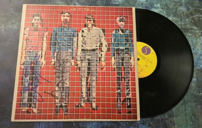 GFA TALKING HEADS * DAVID BYRNE & JERRY HARRISON * SIGNED RECORD ALBUM AD1 COA COLLECTIBLE MEMORABILIA
