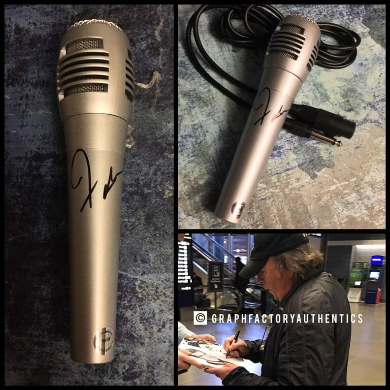 GFA TEEN IDOL – TURN ME LOOSE * FABIAN FORTE * SIGNED MICROPHONE PROOF F1 COA COLLECTIBLE MEMORABILIA