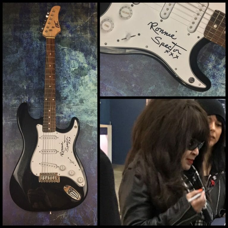 GFA THE RONETTES SINGER * RONNIE SPECTOR * SIGNED ELECTRIC GUITAR PROOF R1 COA COLLECTIBLE MEMORABILIA