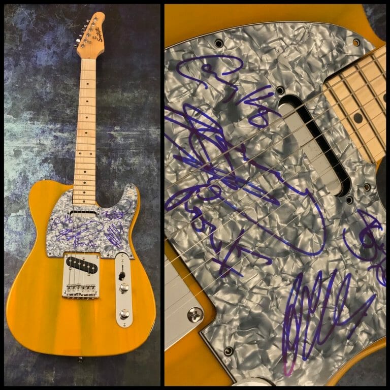 GFA TONY HADLEY BAND X5 * SPANDAU BALLET * SIGNED NEW ELECTRIC TELE GUITAR COA COLLECTIBLE MEMORABILIA