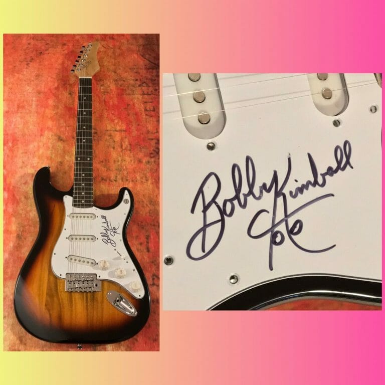 GFA TOTO BAND AFRICA SINGER * BOBBY KIMBALL * SIGNED ELECTRIC GUITAR B2 COA COLLECTIBLE MEMORABILIA