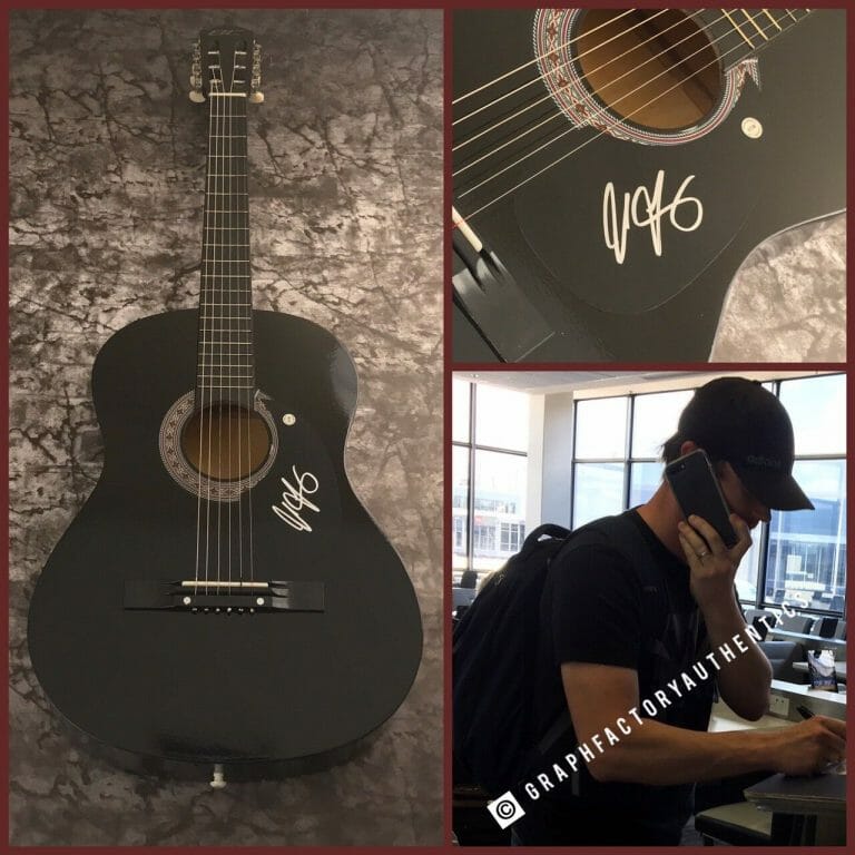 GFA TURN AROUND GUITARIST * JONNY LANG * SIGNED ACOUSTIC GUITAR PROOF AD1 COA COLLECTIBLE MEMORABILIA