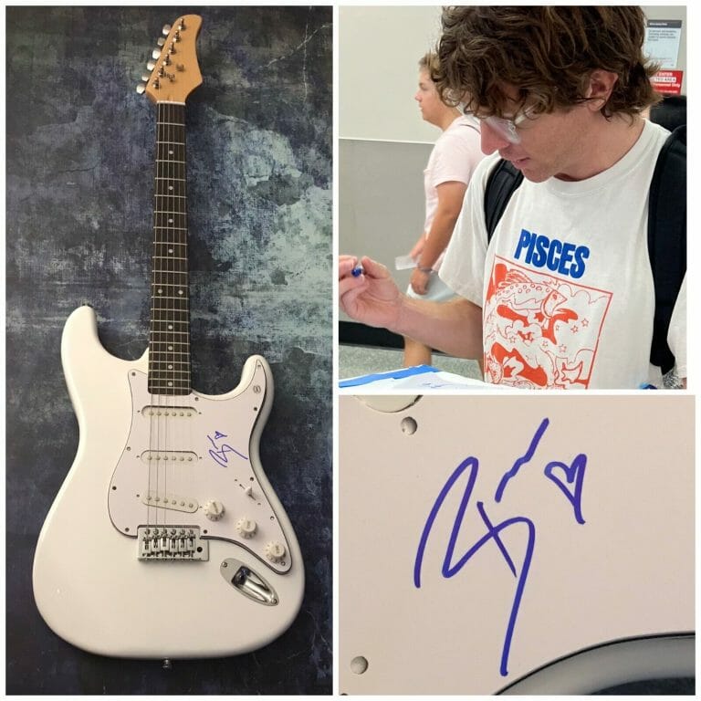 GFA TURNSTILE BAND STAR * BRENDAN YATES * SIGNED ELECTRIC GUITAR PROOF COA COLLECTIBLE MEMORABILIA