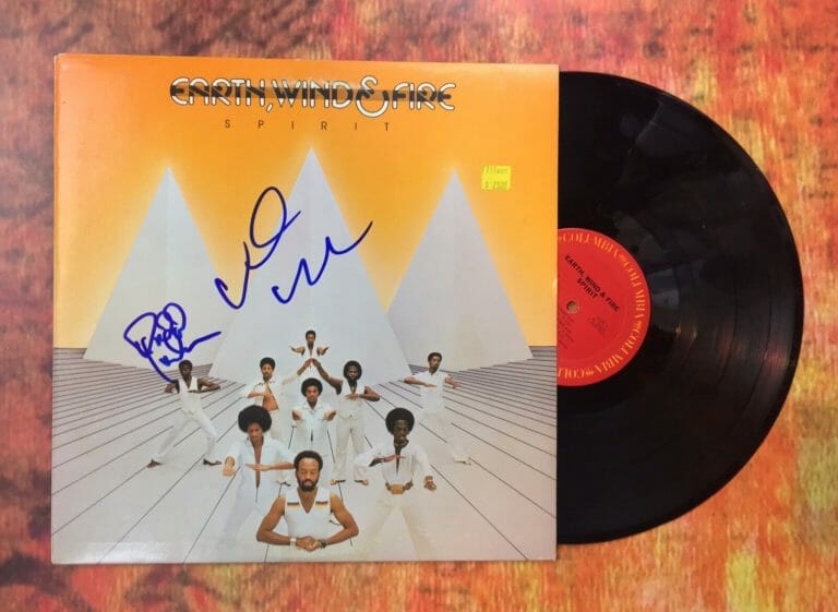 GFA VERDINE WHITE BAND X2 * EARTH, WIND, & FIRE * SIGNED RECORD ALBUM AD2 COA COLLECTIBLE MEMORABILIA