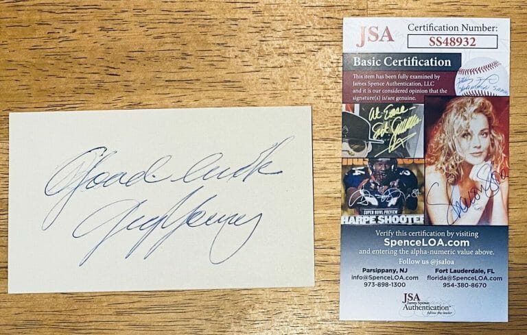 GIG YOUNG SIGNED AUTOGRAPHED 3×5 CARD JSA CERT THEY SHOOT HORSES, DON’T THEY?
 COLLECTIBLE MEMORABILIA