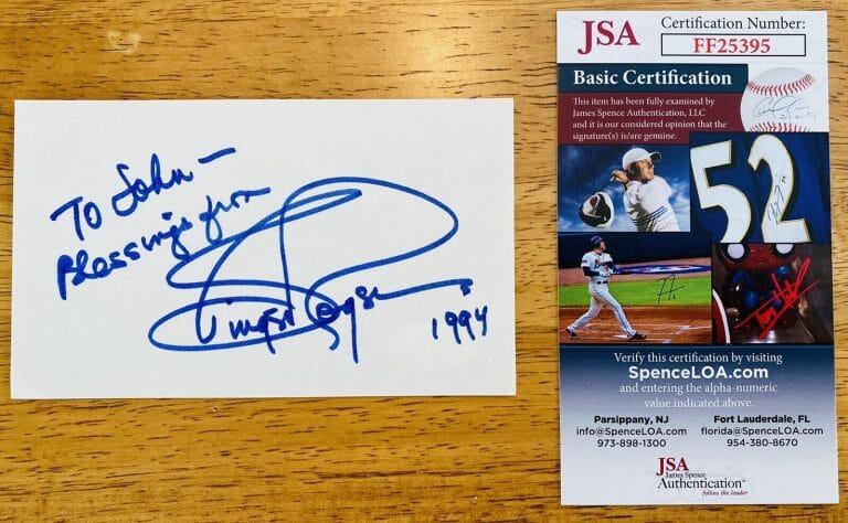 GINGER ROGERS SIGNED AUTOGRAPHED 3×5 CARD JSA CERTIFIED
 COLLECTIBLE MEMORABILIA