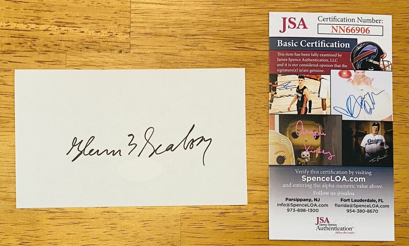 Glenn Seaborg Signed Autographed 3x5 Card JSA Certified Nobel Prize Chemistry
Opens in a new window or tab