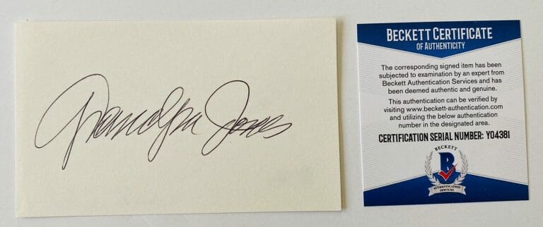 GRANDPA JONES SIGNED AUTOGRAPHED 3×5 CARD BAS BECKETT CERTIFIED COUNTRY MUSIC
 COLLECTIBLE MEMORABILIA