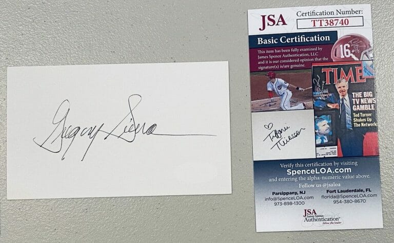GREGORY SIERRA SIGNED AUTOGRAPHED 3×5 CARD JSA CERT SANFORD & SON BARNEY MILLER
 COLLECTIBLE MEMORABILIA