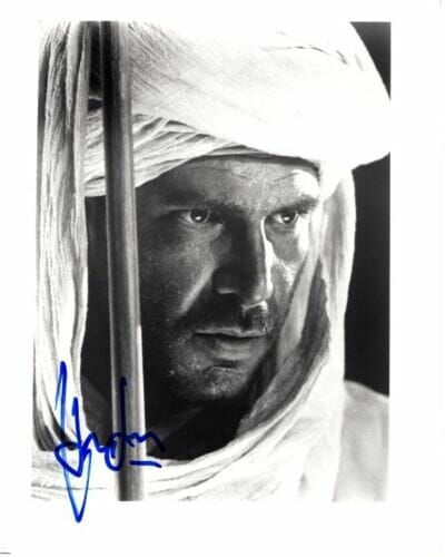 HARRISON FORD SIGNED 8×10 INDIANA JONES RAIDERS PHOTO W/ HOLOGRAM COA COLLECTIBLE MEMORABILIA