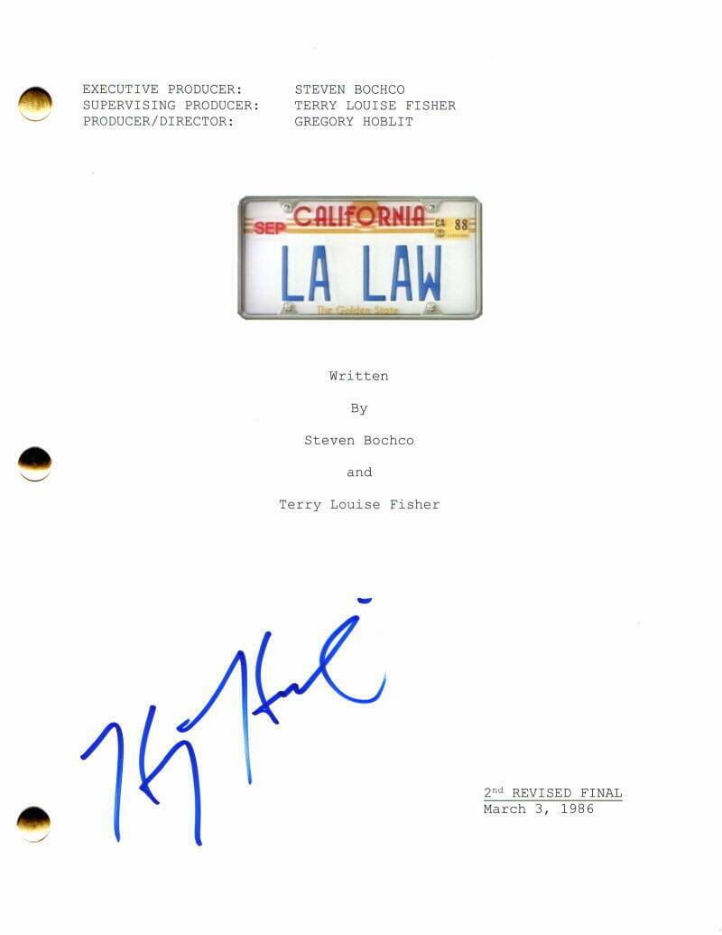 Harry Hamlin Signed Autograph LA Law Full Pilot Script - Clash of the Titans