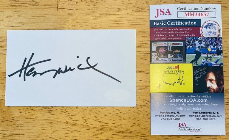 HENRY WINKLER SIGNED AUTOGRAPHED 3×5 CARD JSA CERTIFIED HAPPY DAYS FONZ
 COLLECTIBLE MEMORABILIA