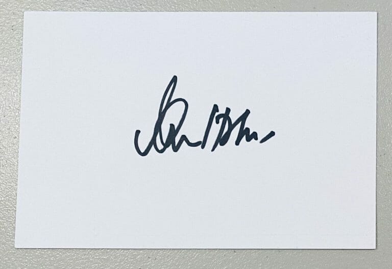IAN HOLM SIGNED AUTOGRAPHED 4×6 CARD BAS BECKETT CERT LORD OF THE RINGS
 COLLECTIBLE MEMORABILIA