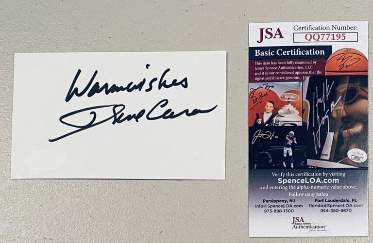 IRENE CARA SIGNED AUTOGRAPHED 3×5 CARD JSA CERTIFIED FAME FLASHDANCE
 COLLECTIBLE MEMORABILIA