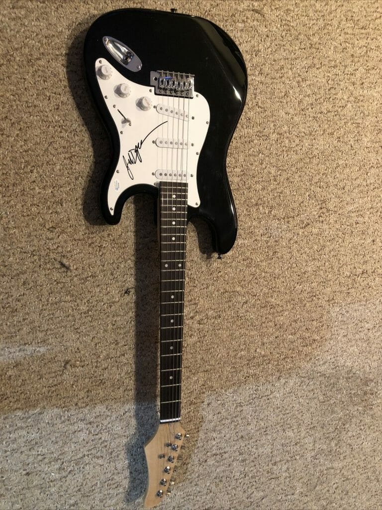 JAKOB DYLAN THE WALLFLOWERS SIGNED AUTOGRAPH STRAT ELECTRIC GUITAR ACOA COA BOB COLLECTIBLE MEMORABILIA