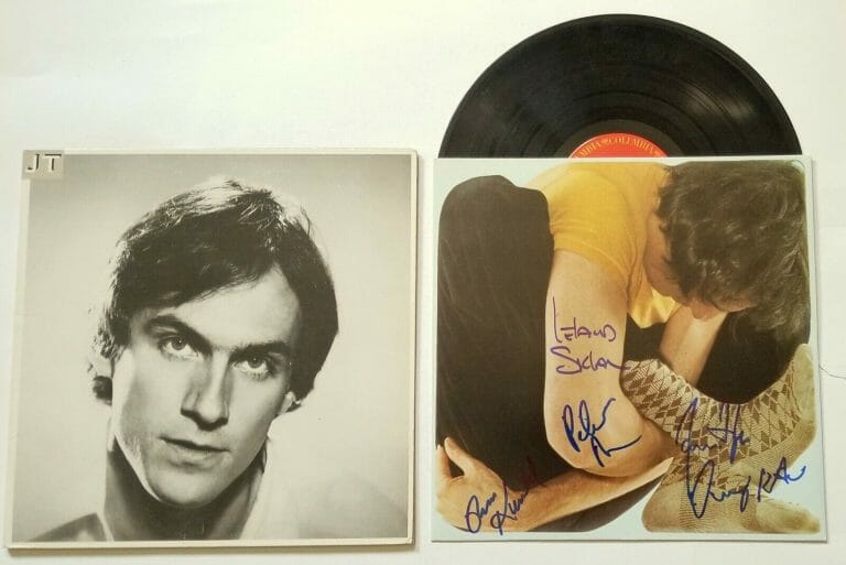 JAMES TAYLOR SIGNED JT VINYL RECORD COA BY JAMES + KUNKEL KOOTCH SKLAR ASHER
 COLLECTIBLE MEMORABILIA