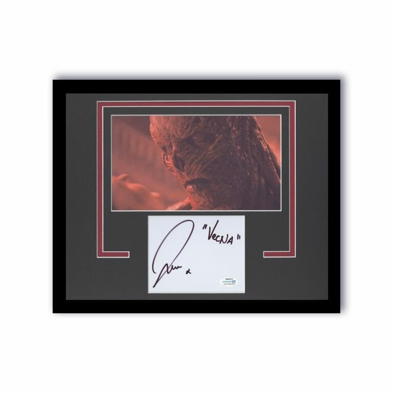 JAMIE CAMPBELL BOWER “STRANGER THINGS” SIGNED ‘VECNA’ FRAMED 11×14 DISPLAY B COLLECTIBLE MEMORABILIA