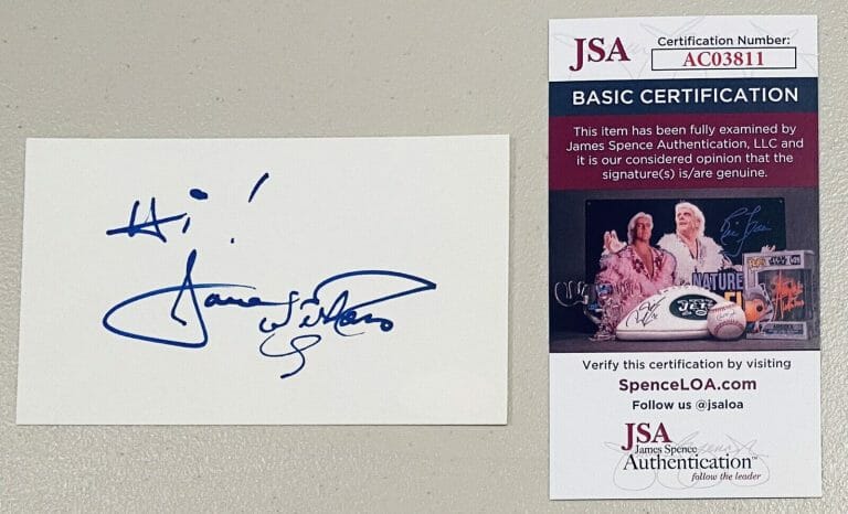 JANE WITHERS SIGNED AUTOGRAPHED 3×5 CARD JSA CERTIFIED GIANT DISNEY
 COLLECTIBLE MEMORABILIA