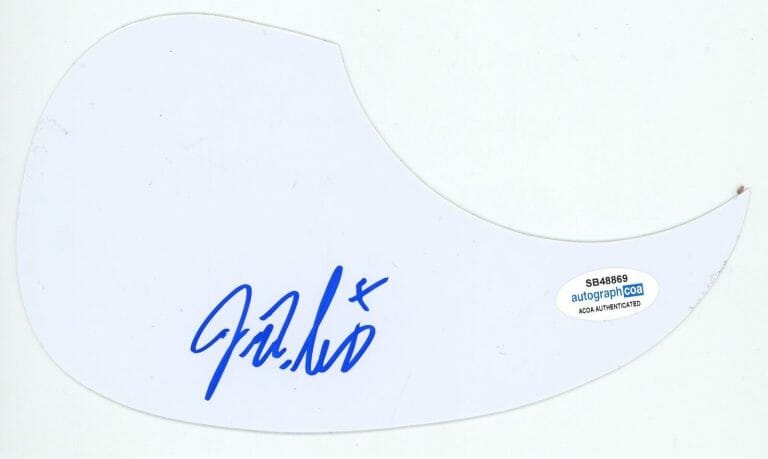 JD SIMO SIGNED AUTOGRAPH ACOUSTIC GUITAR PICKGUARD ACOA COA COLLECTIBLE MEMORABILIA