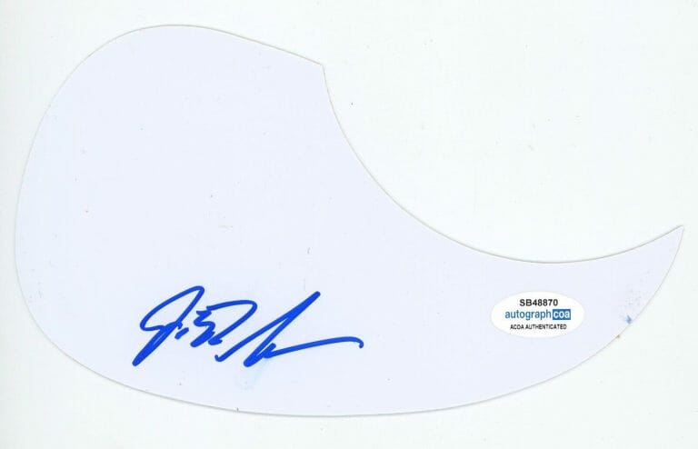 JD SIMO SIGNED AUTOGRAPH ACOUSTIC GUITAR PICKGUARD ACOA COA COLLECTIBLE MEMORABILIA