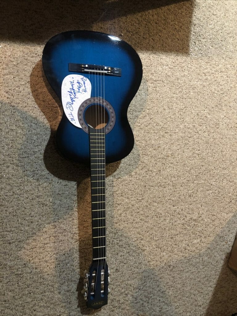 JEANNIE C RILEY SIGNED AUTOGRAPH 38” ACOUSTIC GUITAR JSA COA HARPER VALLEY PTA COLLECTIBLE MEMORABILIA