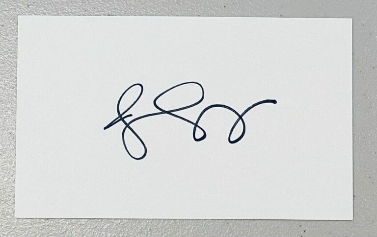 JENNIFER GREY SIGNED AUTOGRAPHED 3×5 CARD BAS BECKETT CERT DIRTY DANCING
 COLLECTIBLE MEMORABILIA