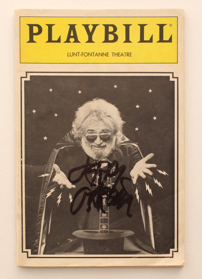 Jerry Garcia Signed Autograph Original 1987 Broadway Playbill Grateful Dead JSA
