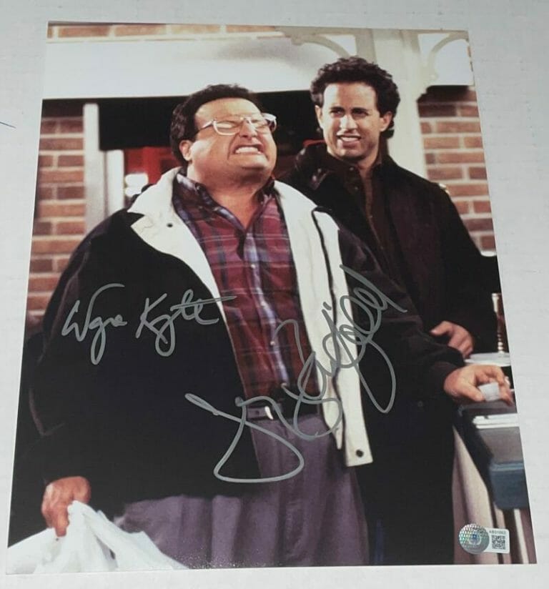 JERRY SEINFELD & WAYNE KNIGHT SIGNED AUTOGRAPH CLASSIC 11X14 PHOTO COA BECKETT A COLLECTIBLE MEMORABILIA