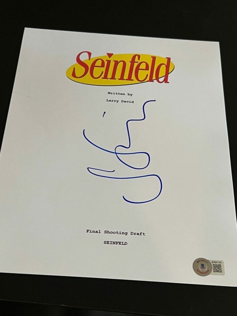  HWC Trading Seinfeld Jerry Seinfeld 16 x 12 inch Framed Gifts  Printed Signed Autograph Picture for TV Memorabilia Fans - 16 x 12 Framed  : Home & Kitchen