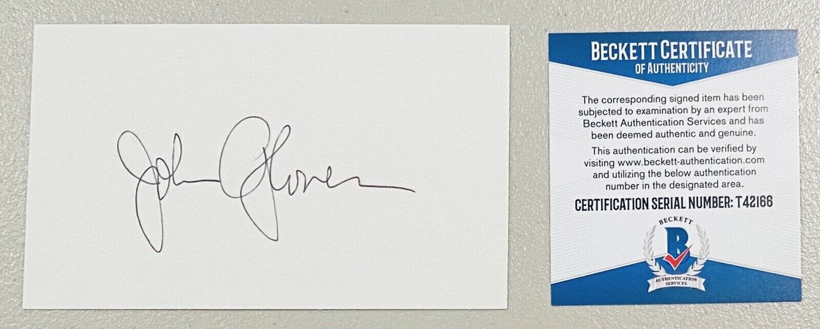 John Glover Signed Autographed 3x5 Card BAS Beckett Certified
Opens in a new window or tab